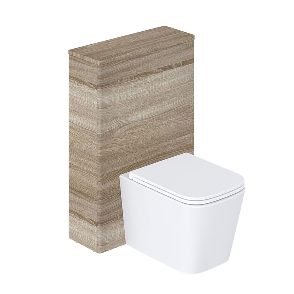 Vado Cameo Natural Oak Back To Wall WC Unit
